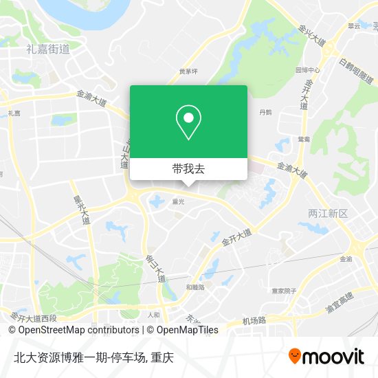 北大资源博雅一期-停车场地图