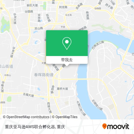 重庆亚马逊AWS联合孵化器地图
