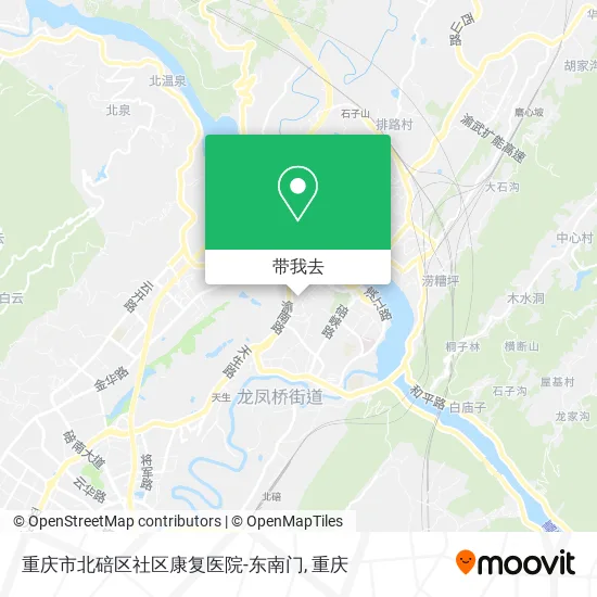 重庆市北碚区社区康复医院-东南门地图