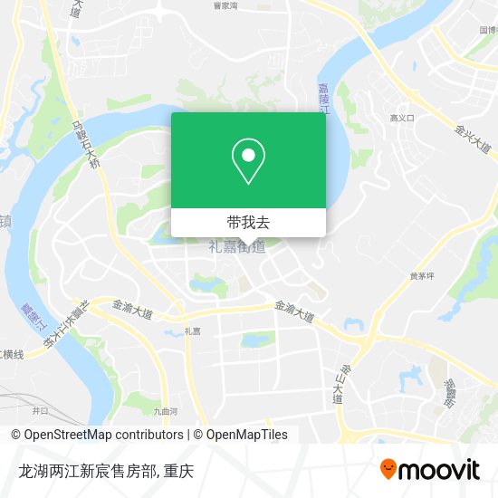 龙湖两江新宸售房部地图