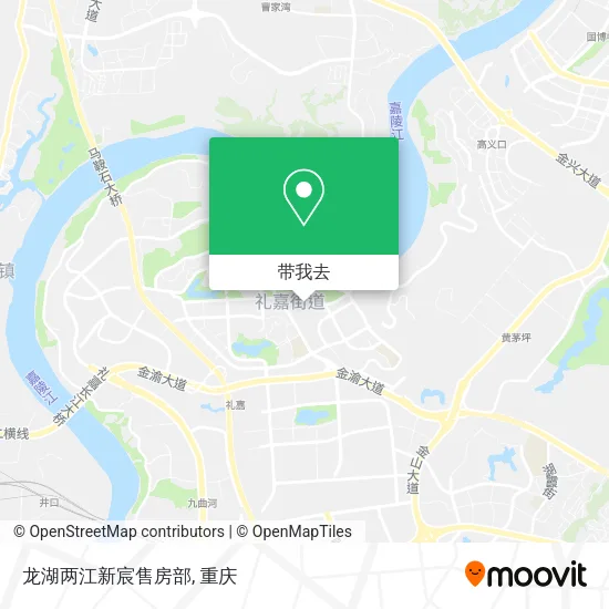 龙湖两江新宸售房部地图