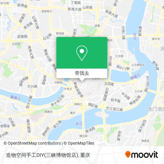造物空间手工DIY(三峡博物馆店)地图