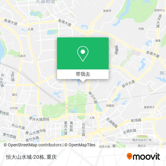 恒大山水城-20栋地图