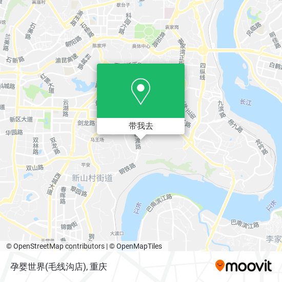孕婴世界(毛线沟店)地图