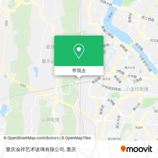 重庆渝祥艺术玻璃有限公司地图