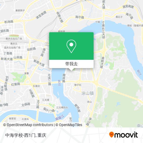 中海学校-西1门地图