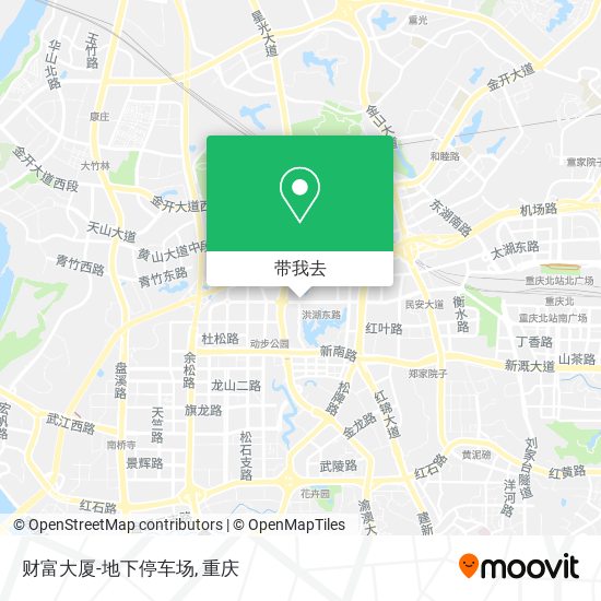 财富大厦-地下停车场地图