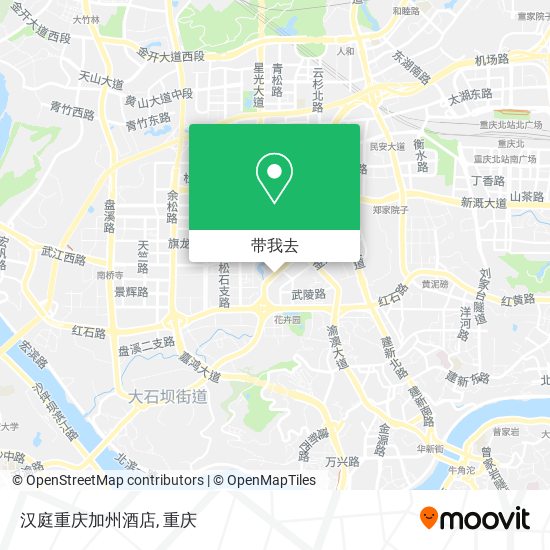 汉庭重庆加州酒店地图