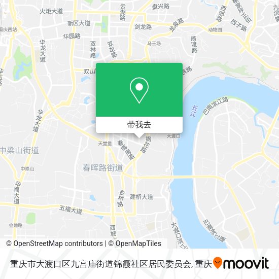 重庆市大渡口区九宫庙街道锦霞社区居民委员会地图
