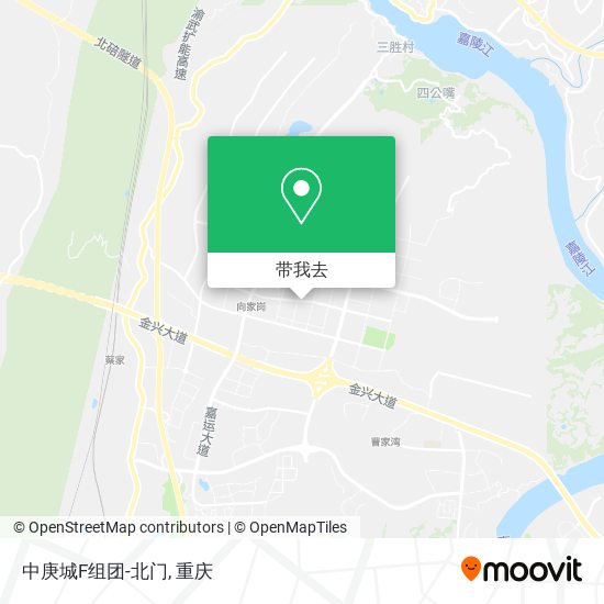 中庚城F组团-北门地图