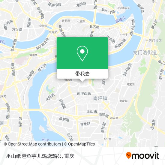 巫山纸包鱼芋儿鸡烧鸡公地图