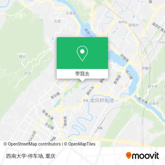 西南大学-停车场地图