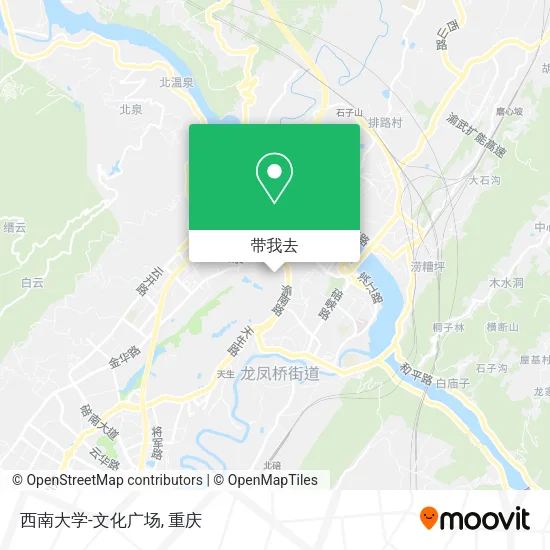 西南大学-文化广场地图