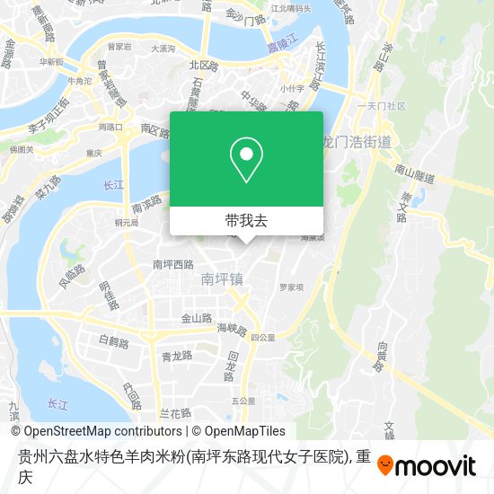 贵州六盘水特色羊肉米粉(南坪东路现代女子医院)地图