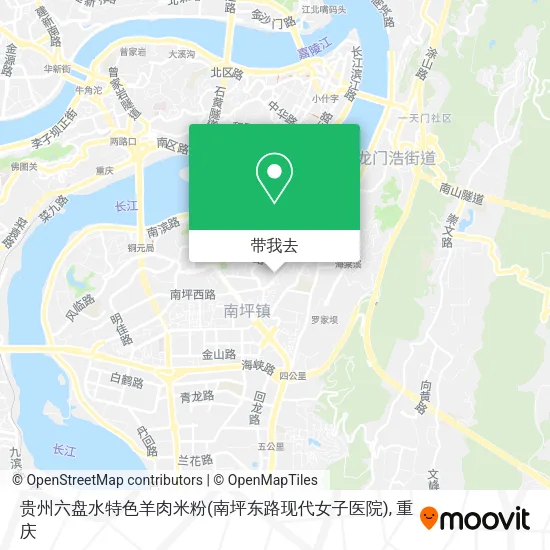 贵州六盘水特色羊肉米粉(南坪东路现代女子医院)地图