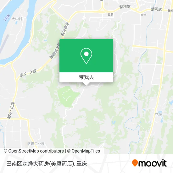 巴南区森烨大药房(美康药店)地图