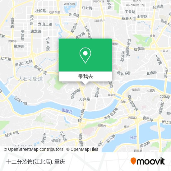 十二分装饰(江北店)地图