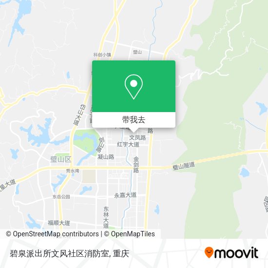 碧泉派出所文风社区消防室地图