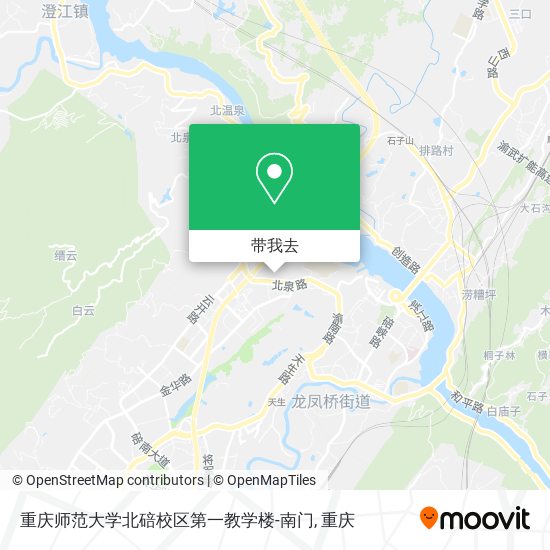 重庆师范大学北碚校区第一教学楼-南门地图