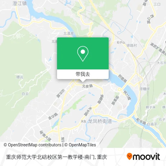 重庆师范大学北碚校区第一教学楼-南门地图