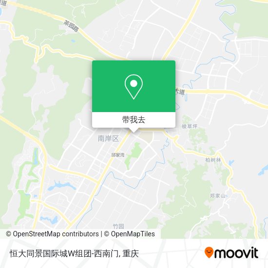 恒大同景国际城W组团-西南门地图