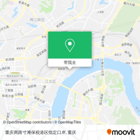 重庆两路寸滩保税港区指定口岸地图