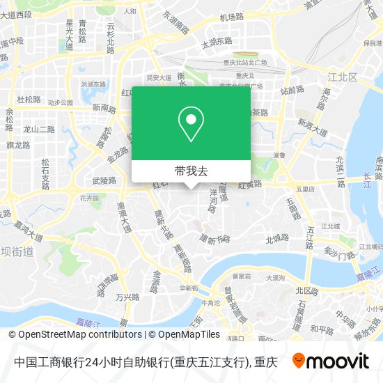 中国工商银行24小时自助银行(重庆五江支行)地图