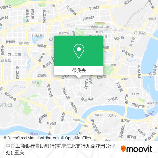 中国工商银行自助银行(重庆江北支行九鼎花园分理处)地图