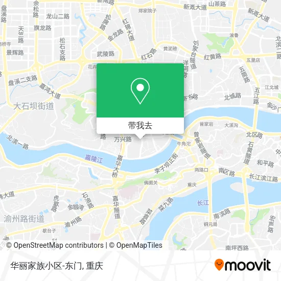 华丽家族小区-东门地图