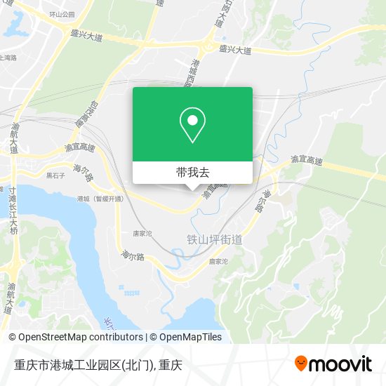 重庆市港城工业园区(北门)地图