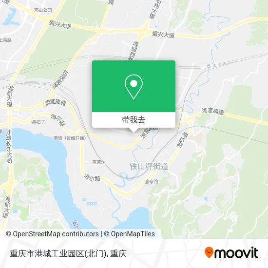 重庆市港城工业园区(北门)地图