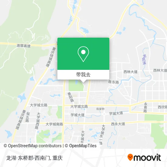 龙湖·东桥郡-西南门地图