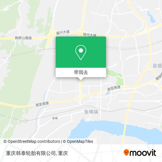 重庆韩泰轮胎有限公司地图