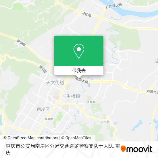 重庆市公安局南岸区分局交通巡逻警察支队十大队地图