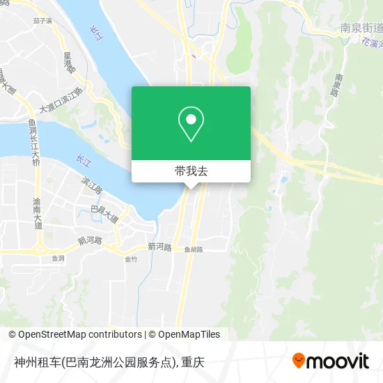 神州租车(巴南龙洲公园服务点)地图