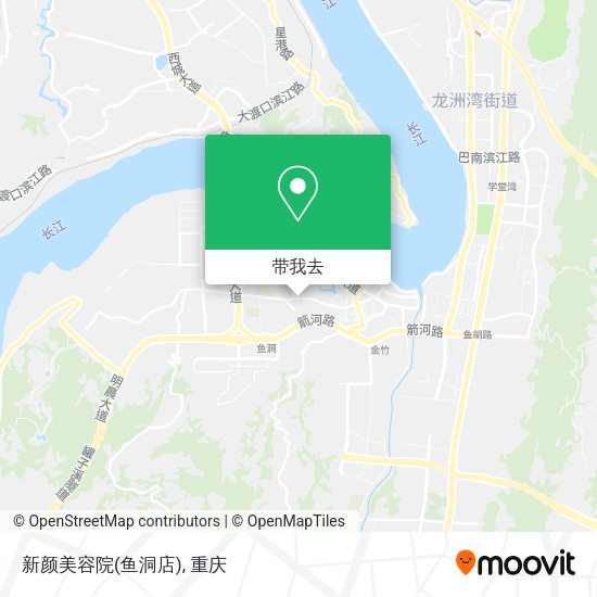 新颜美容院(鱼洞店)地图