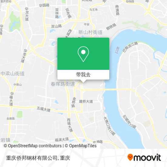 重庆侨邦钢材有限公司地图