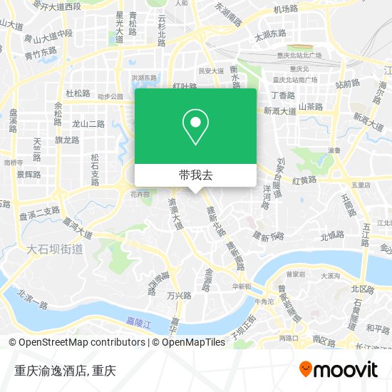 重庆渝逸酒店地图