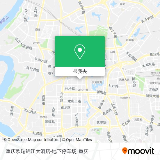 重庆欧瑞锦江大酒店-地下停车场地图