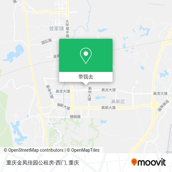 重庆金凤佳园公租房-西门地图