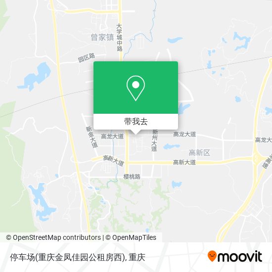 停车场(重庆金凤佳园公租房西)地图