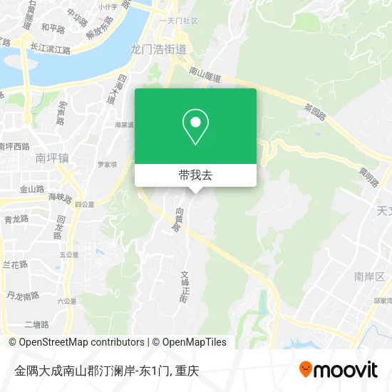 金隅大成南山郡汀澜岸-东1门地图