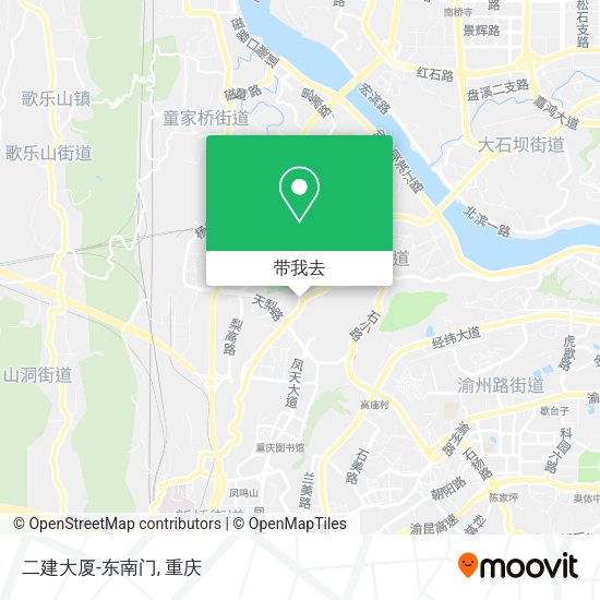 二建大厦-东南门地图