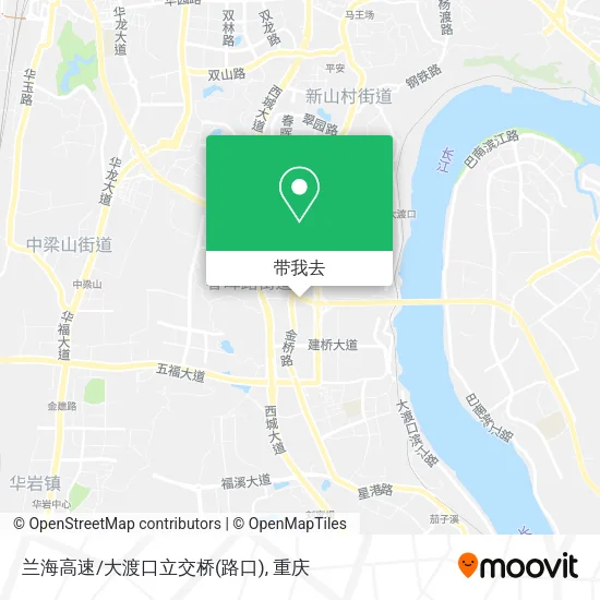 兰海高速/大渡口立交桥(路口)地图