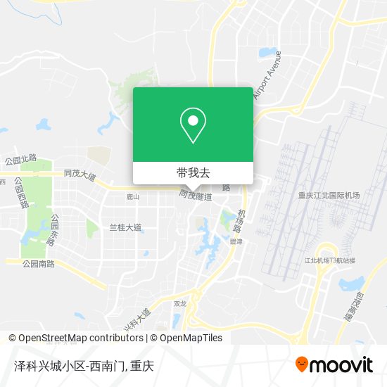 泽科兴城小区-西南门地图