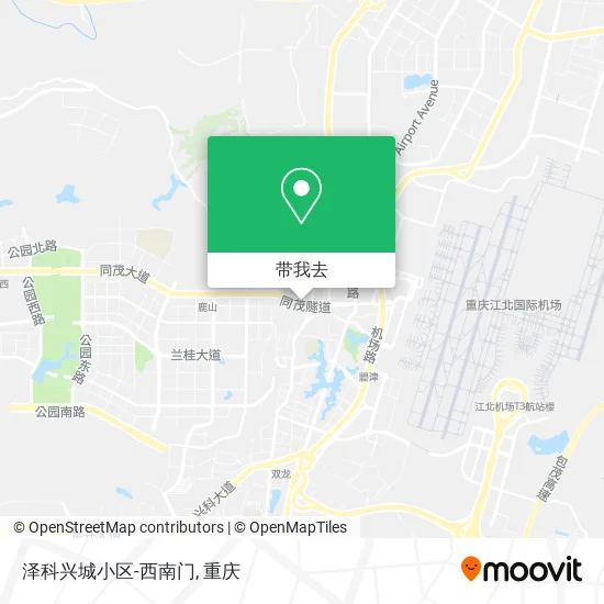 泽科兴城小区-西南门地图