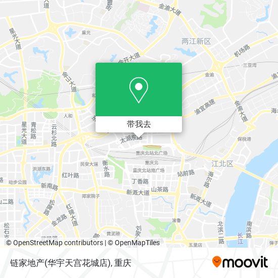 链家地产(华宇天宫花城店)地图
