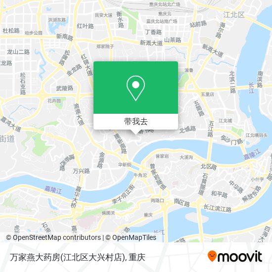 万家燕大药房(江北区大兴村店)地图