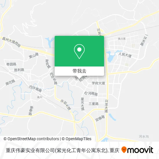 重庆伟豪实业有限公司(紫光化工青年公寓东北)地图