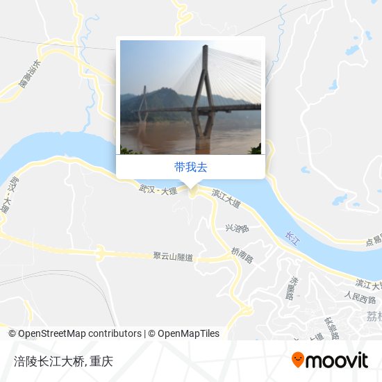 涪陵长江大桥地图